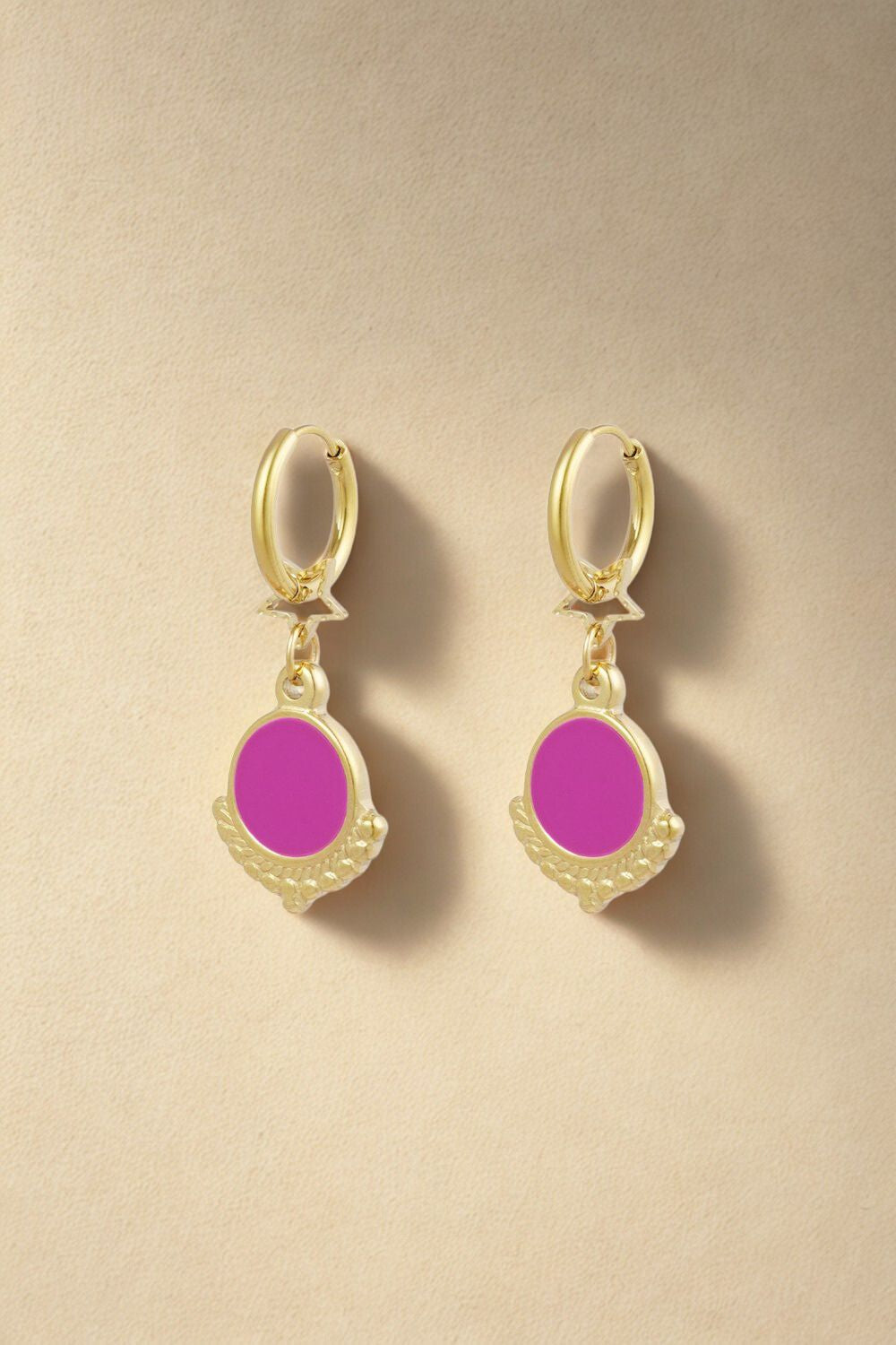 Colourful Statement Star Earrings