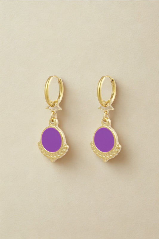 Colourful Statement Star Earrings