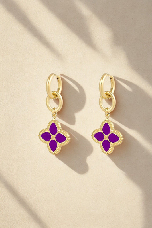 Flower Gold Earrings