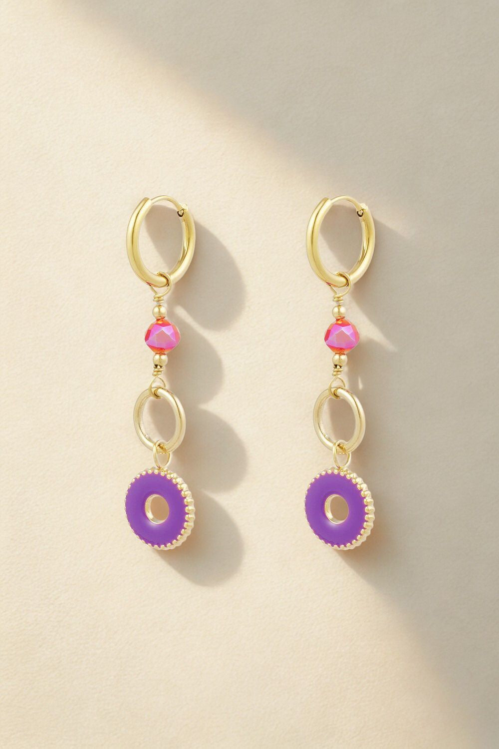 Coloursplash Round Earrings