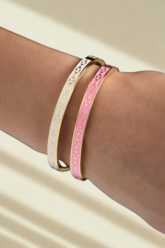Colourful Gold Print Bracelet