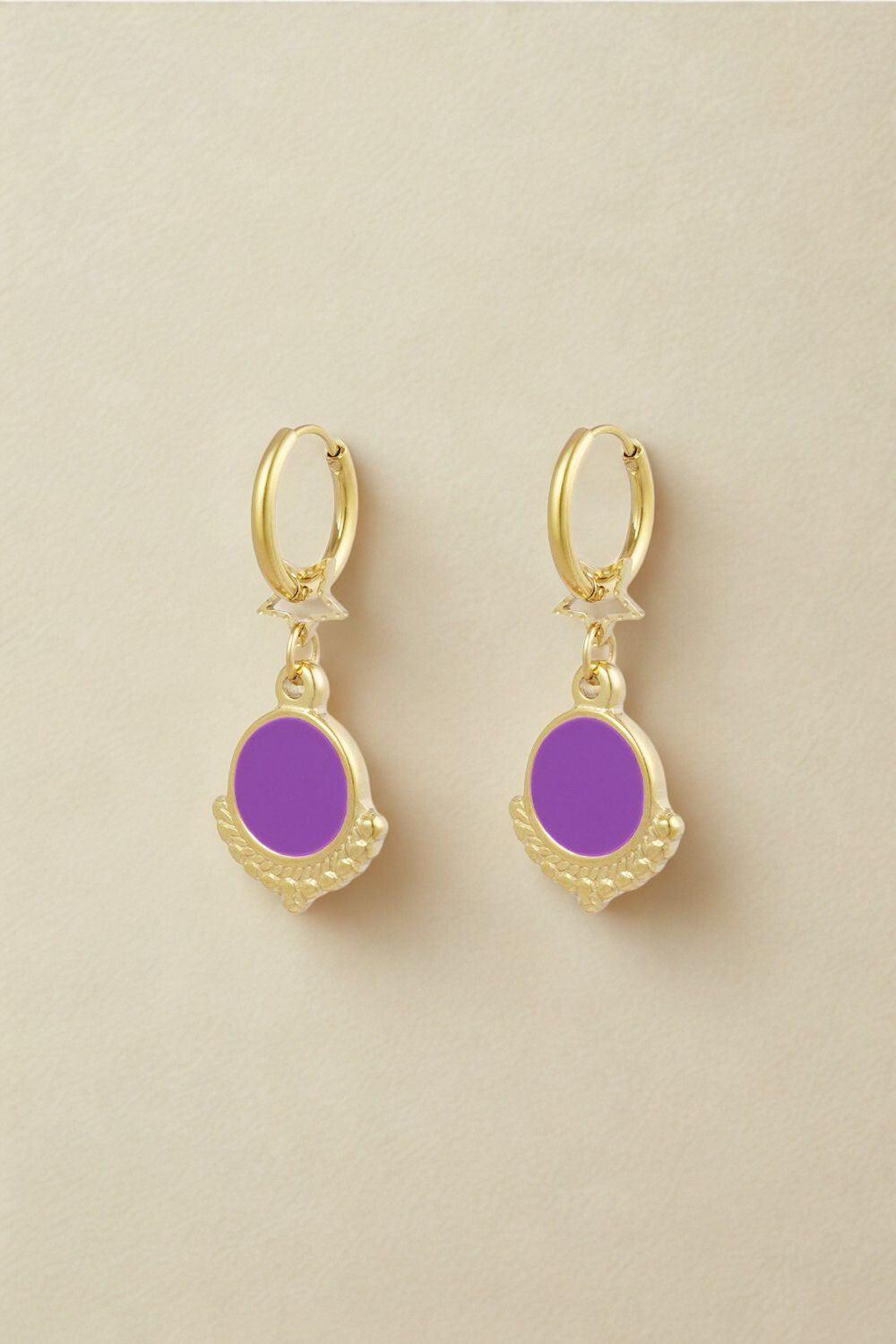 Colourful Statement Star Earrings